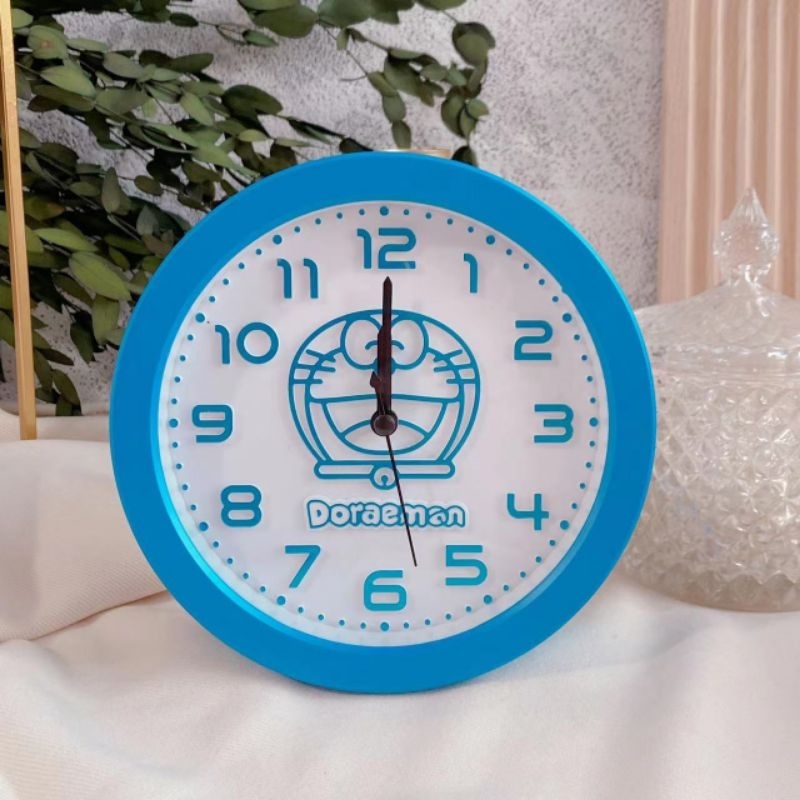 Jam Weker Anak Karakter Doraemon Hello Kitty Alram Clock Free Baterai