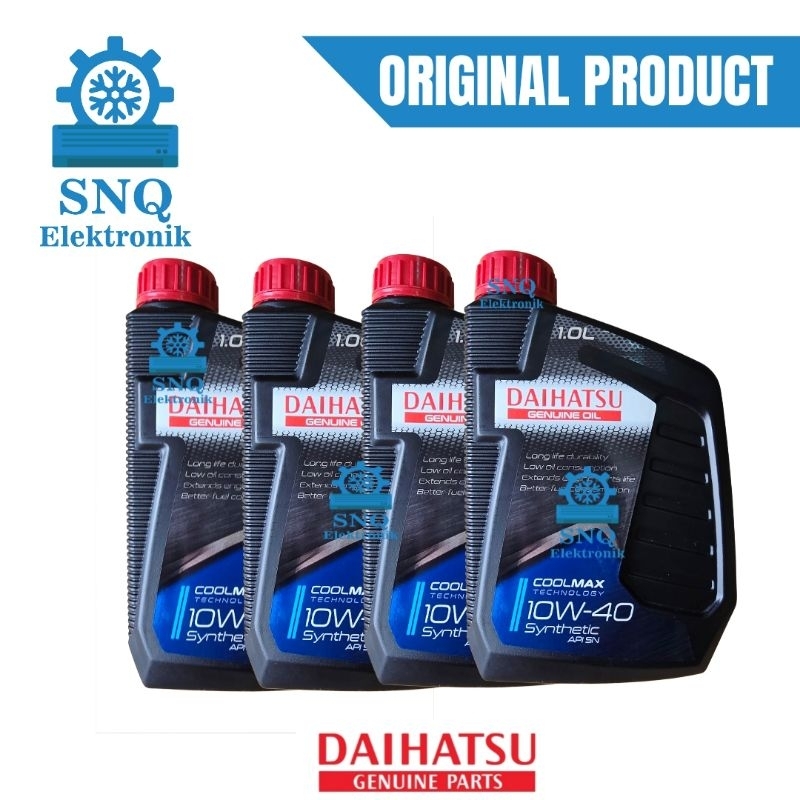 Daihatsu genuine oil 10W-40 synthetic API SN 4 liter original - Original oli mobil daihatsu 4L COOLM