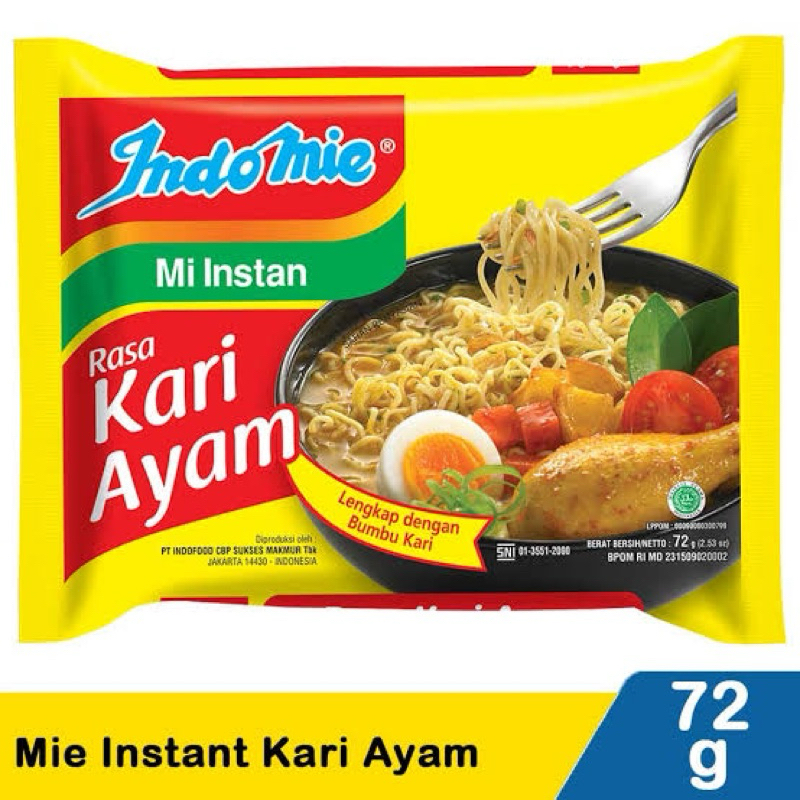 

indomi kari ayam (kuah) murah 1pcs