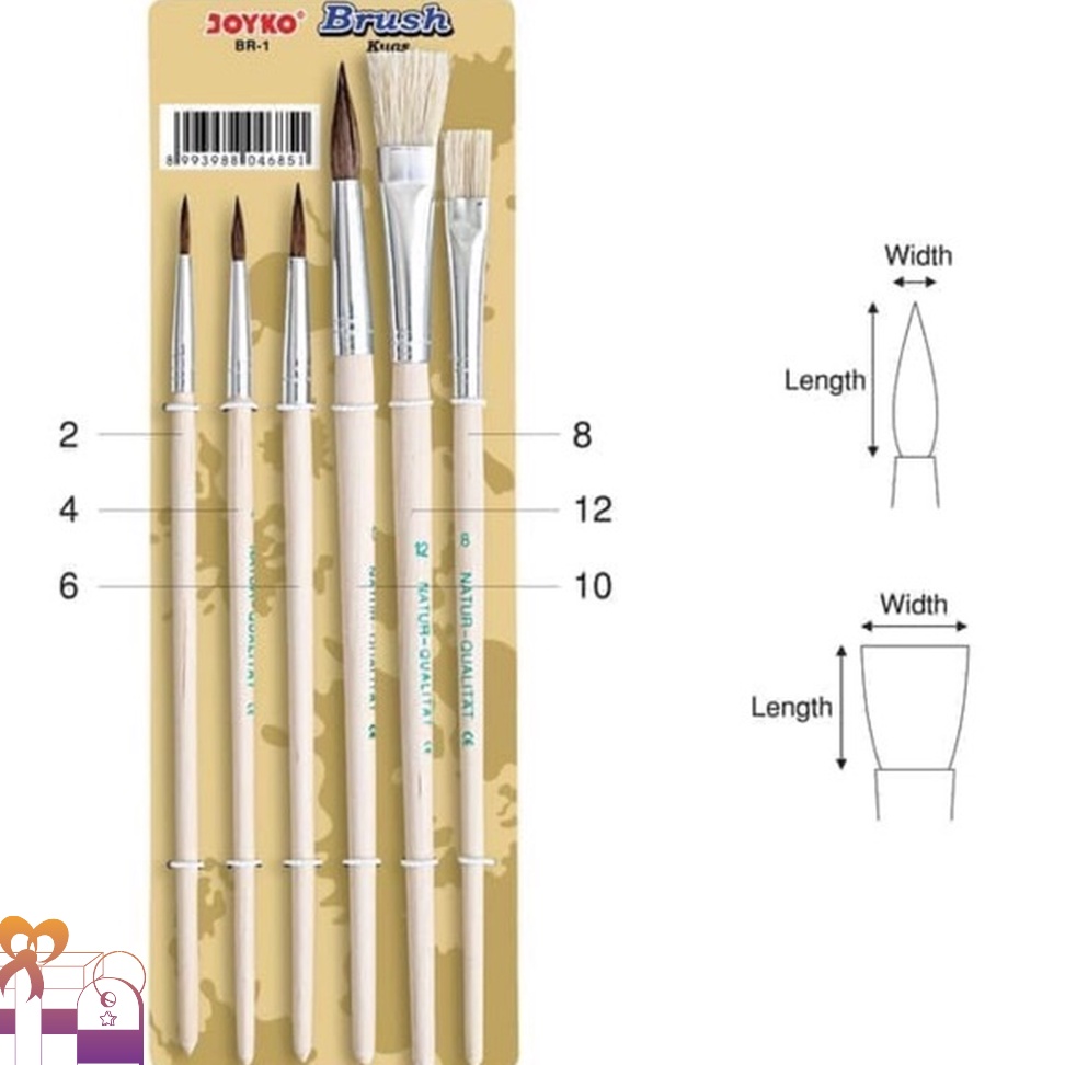 

EXCLUSIVE Artemedia 15KF Filbert Bristle Brush