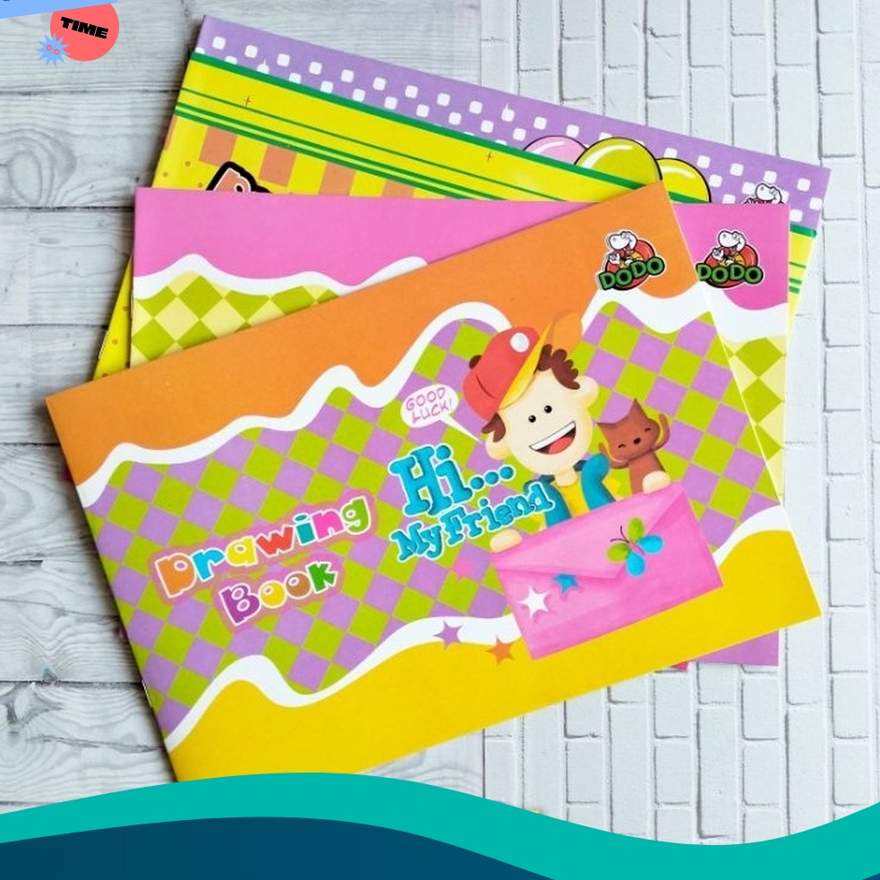 

BELI SATU GRATIS SATU Buku Gambar Drawing Book Kecil DoDo murah isi 12 buku