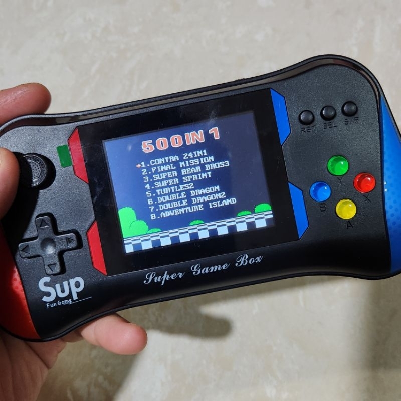 Preloved Gameboy Advance Retro X7M Console Game 500 1/2 Player Gamepad Mainan