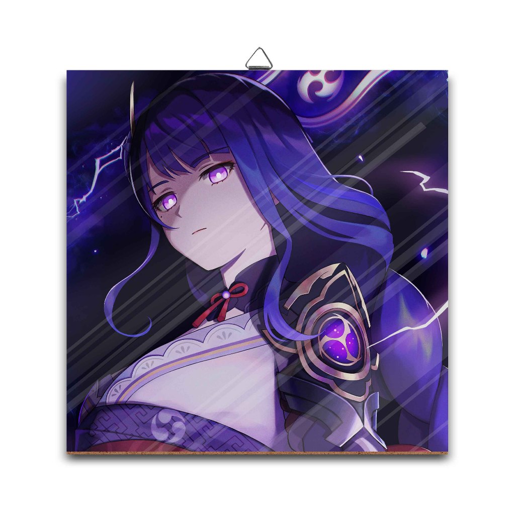 Poster dinding kayu	RAIDEN SHOGUN COOL ALT	-	GENSHIN IMPACT	material MDF