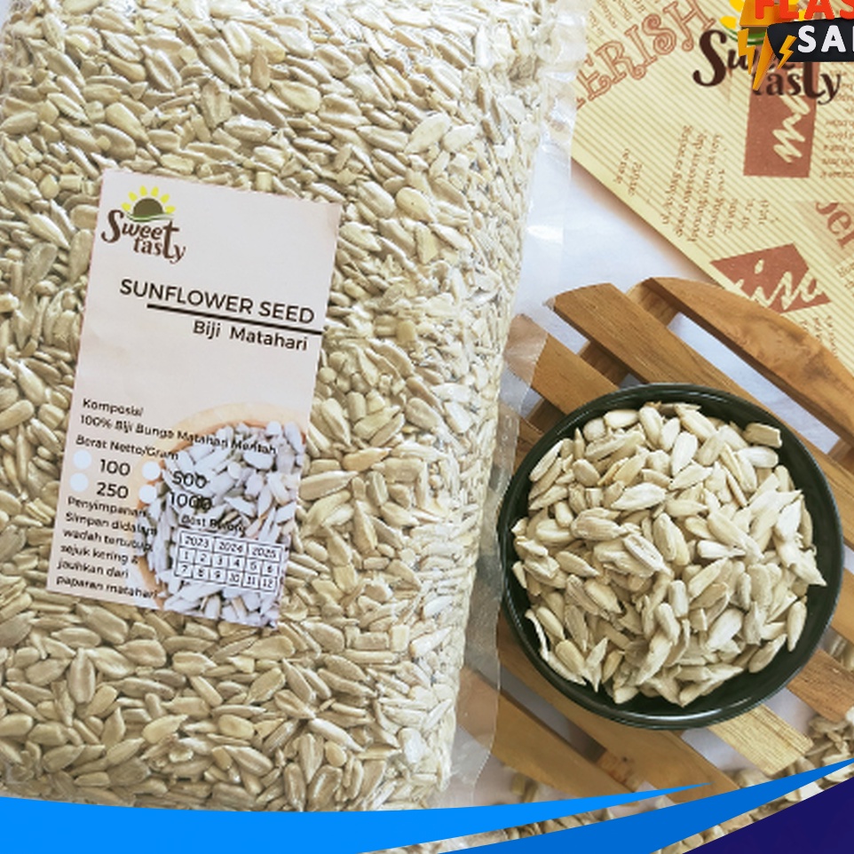 

HEBOHH PARAH Sunflower Seed Biji Matahari Kupas kuaci kupas Roasted Sunflower Seed 1 Kg