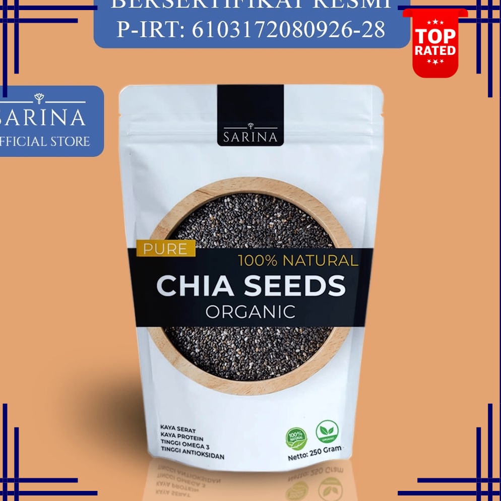 

KUALITAS UNGGUL Organic Black Chia Seed Chiaseed Hitam Organik