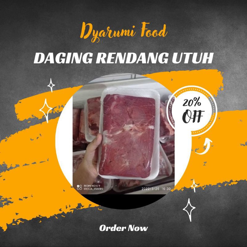 

Daging rendang utuh 1 Kg