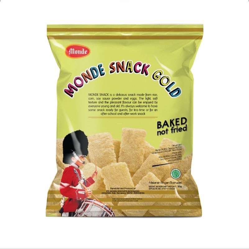 

[SNACK VIRAL] MONDE SNACK GOLD 27gram isi 5pcs