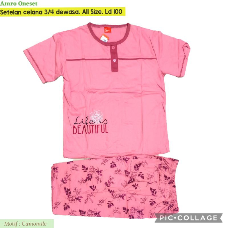 ASLI BABY DOLL AMRO & THEDA CELANA 3/4 pendek dewasa piyama baju tidur babydoll bebidol abg remaja s