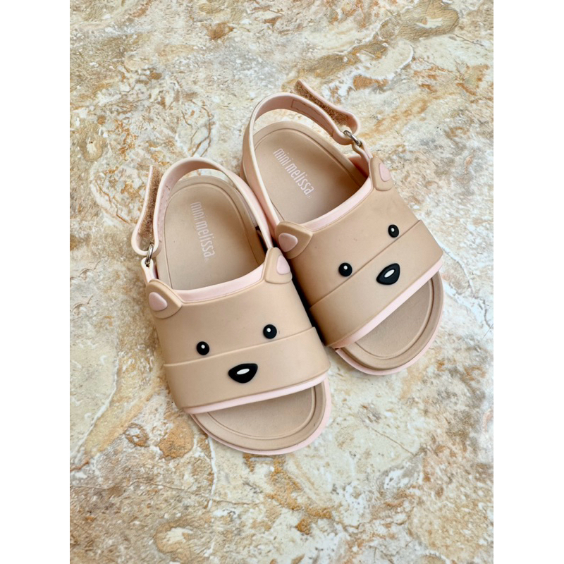 Preloved Mini Melissa Beach Slide Sandal Bear Bb