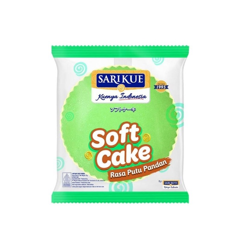 

SARI KUE by SARI ROTI Soft Cake Putu Pandan 65 g