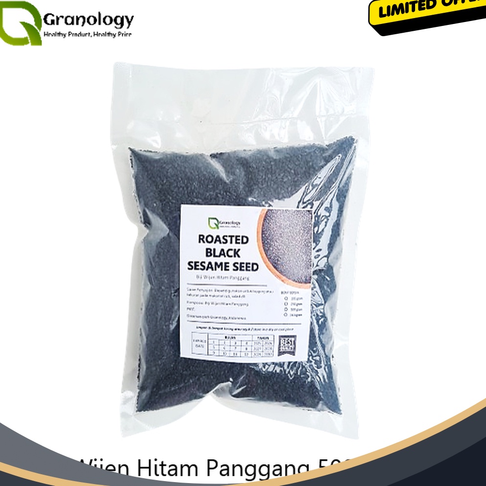 

BELI SATU GRATIS SATU Wijen Hitam Panggang Roasted Black Sesame Seed 5 gram