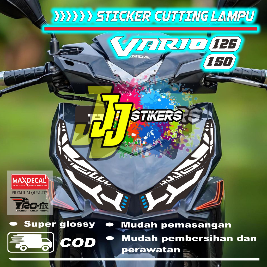 Stiker lampu dan alis vario esp 125 dan 150 2015-2017