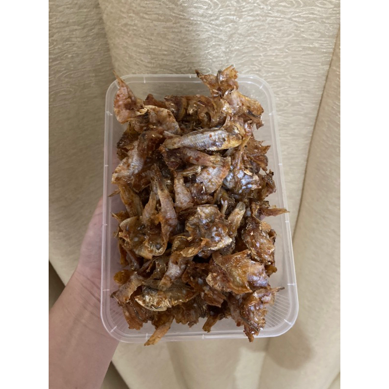 

Sambal ikan asin kerupuk/ pakang tipis tawar balado kering/ Lauk ikan asin kerupuk