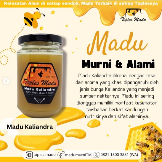 

Madu Kaliandra Murni 350 gr