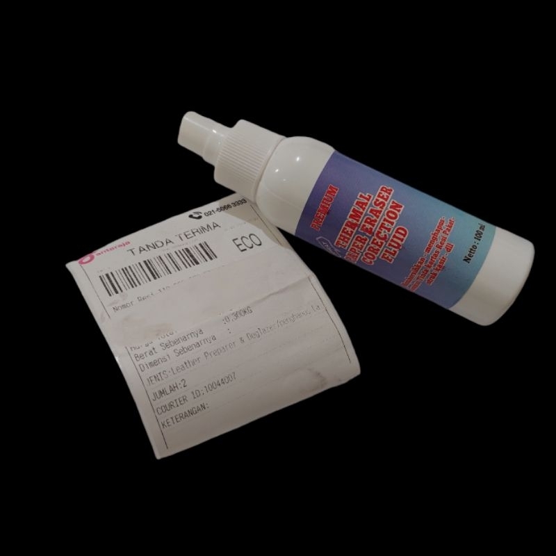 

D3W! 100 ml spray Penghapus resi paket alamat struk kasir atm cairan Penghapus resi eraser 100 ml