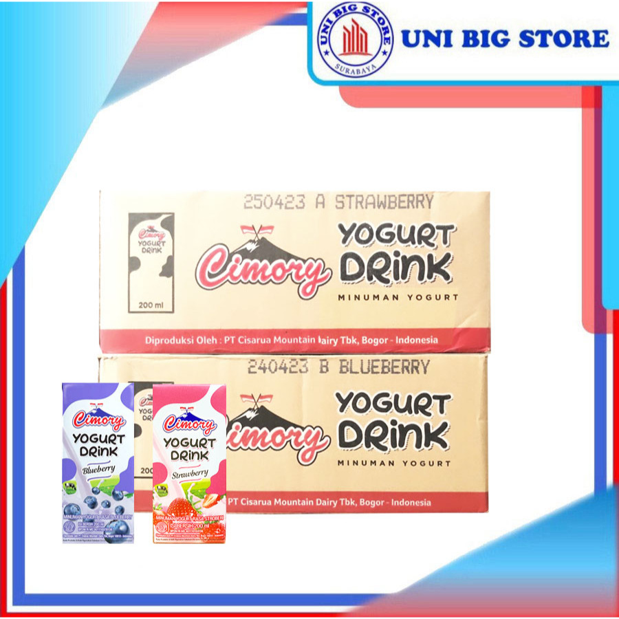 

Cimory UHT Yogurt Original Strawberry BlueBerry 200 ml x 24 pcs DUS