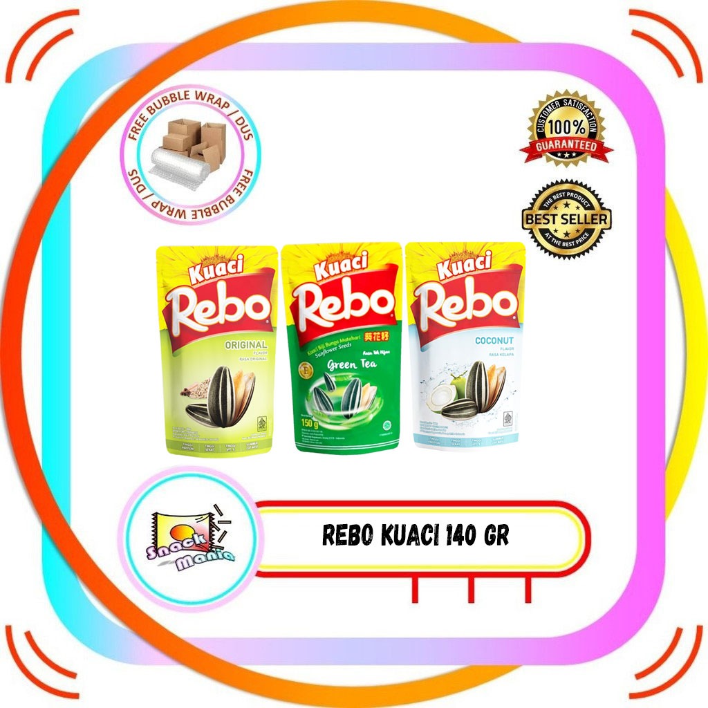 

Rebo Kuaci Original | Green Tea | Coconut 140 gr Sunflower Seeds