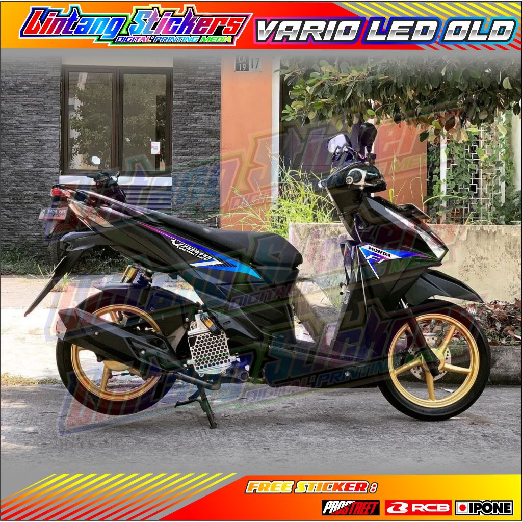 STRIPING VARIASI HONDA VARIO 125 LED OLD / STICKER LIST VARIASI MOTOR HONDA VARIO LED OLD 125