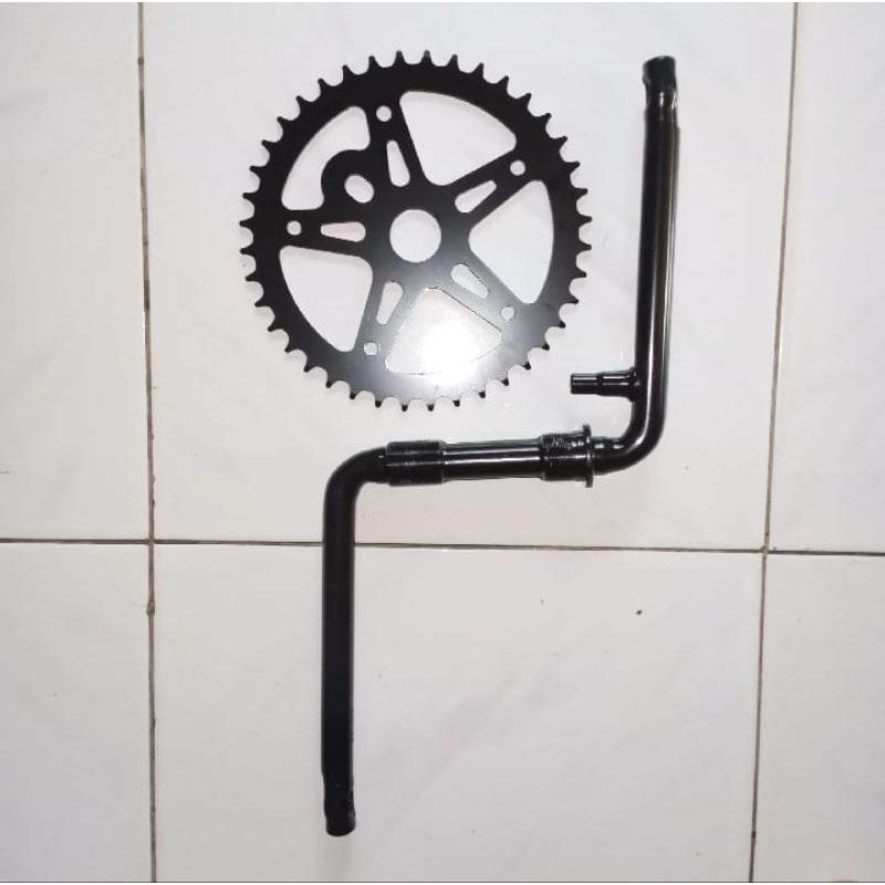Gir Tengah sepeda BMX 44T As Langsung as bengkok - Gir sepeda - Gir Tengah sepeda - Crank sepeda - C