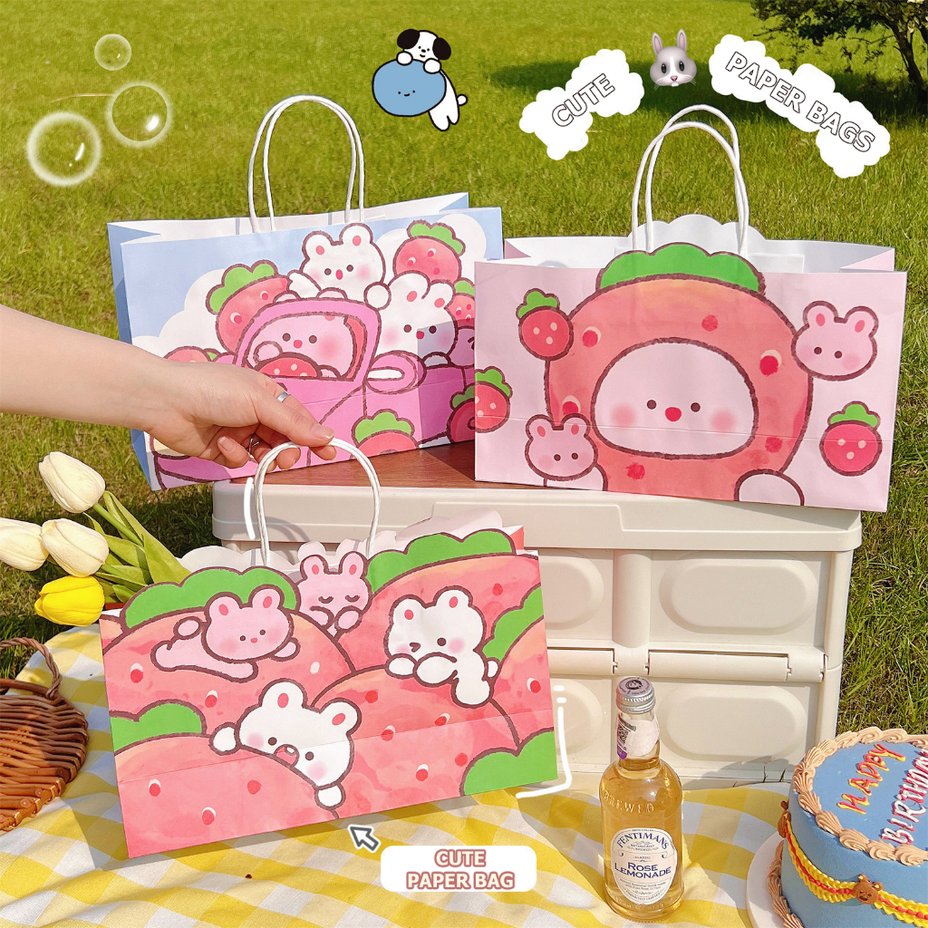 

Cute Paper Bag Lucu Cantik Tas Kertas Handbag Hand Bag Kantong Goodie Bag Tas Bungkus Kado Hadiah