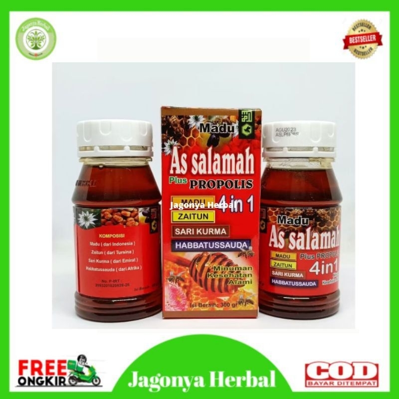 

MADU AS SALAMAH 4 IN 1 ISI 300 GRAM - MADU, ZAITUN, SARI KURMA DAN HABBATUSSAUDA