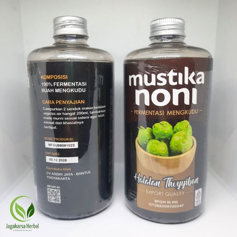 

Mustika Noni Minuman Fermentasi Buah Mengkudu Alami Tanpa Bahan Campuran | 100% Fermentasi Buah Mengkudu Export Quality isi 500ml