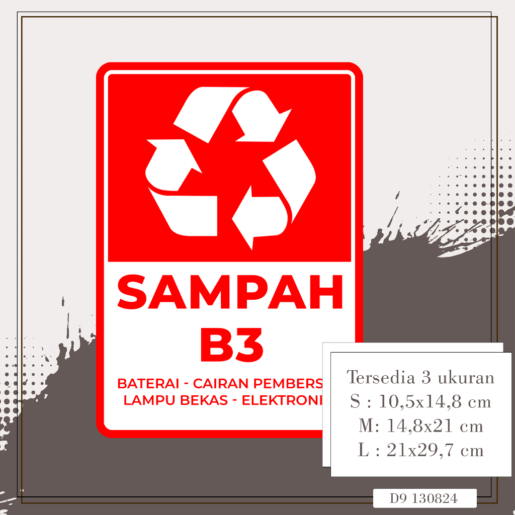 

Sticker Limbah B3 Sign Sticker Sampah B3 Sampah B3 Sampah Organik Anorganik Medis Stiker Sampah