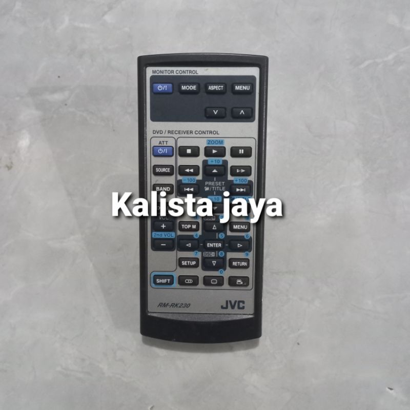 REMOTE REMOT DVD TAPE MOBIL JVC RM-RK230 ORIGINAL ASLI
