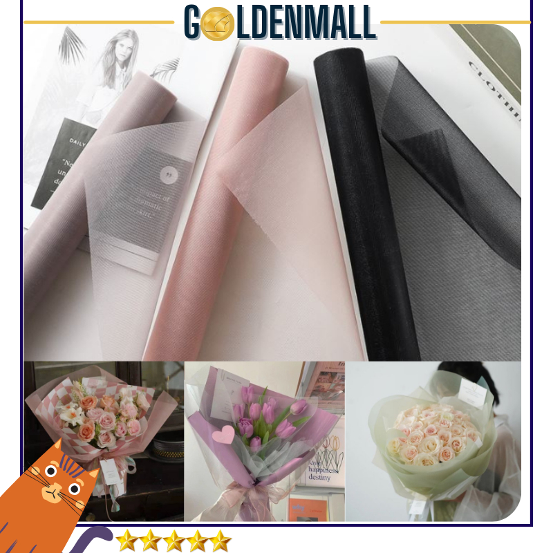 

Flower Wrapping Snow Tile Polos Lembaran Kain Tile Roll Pembungkus Buket Bunga ROLL19