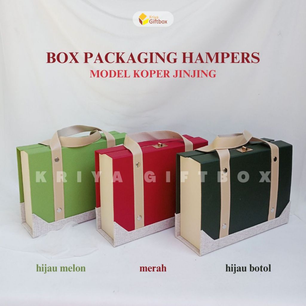 

[MODEL BARU] Hardbox Hampers/Souvenir Model Koper Jinjing | Box Packaging Souvenir Custom Terbaru