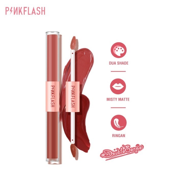 PINKFLASH Double Sense Matte Lipstick | Duo Lip Gloss 2 In 1 Ombre Lips