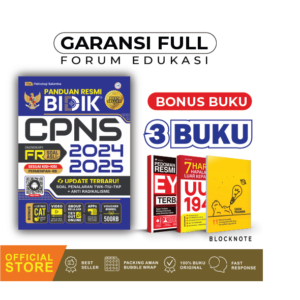 Buku Panduan Resmi Bidik CPNS 2025 BONUS KITAB NUMERIK DAN PENALARAN