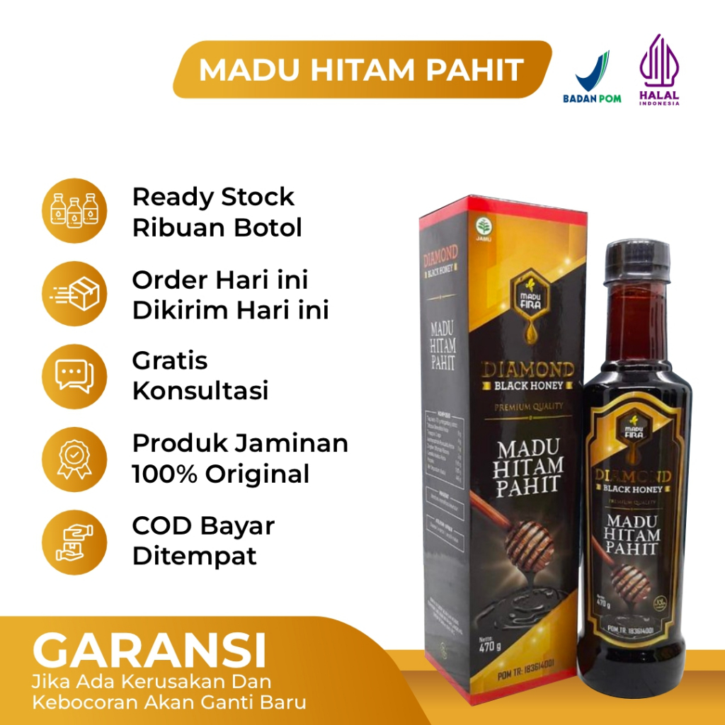 Madu Hitam Pahit Diamond Asli - Madu Pahit Madu Fira Untuk Diabetes