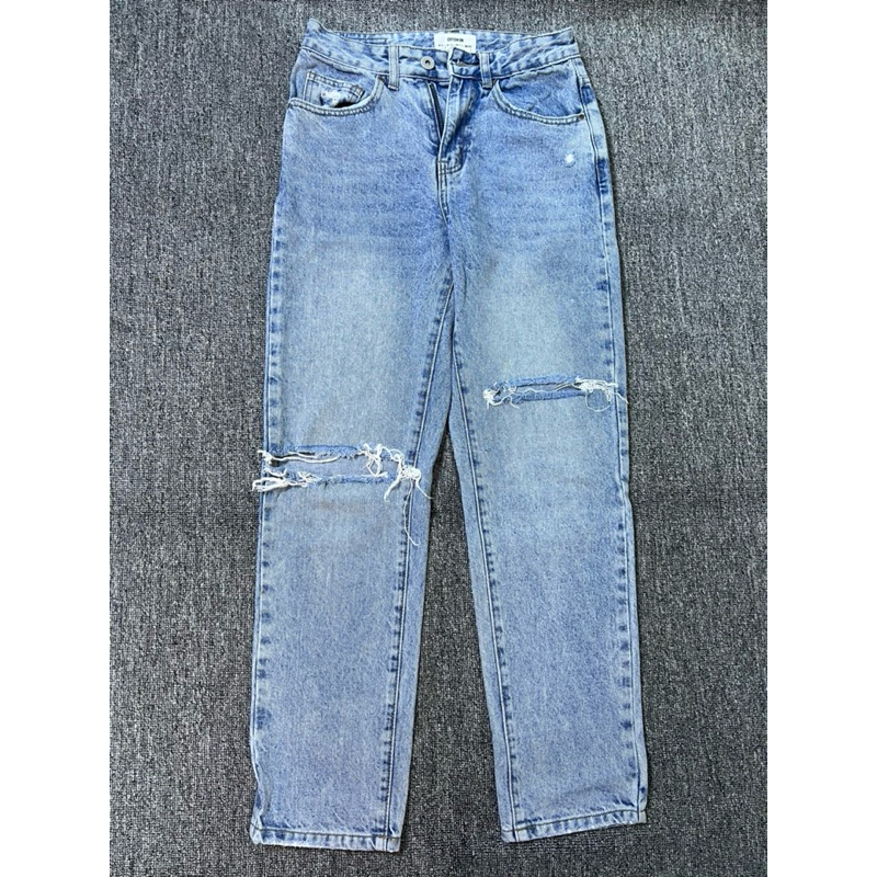 PRELOVED MOM JEANS COTTON:on