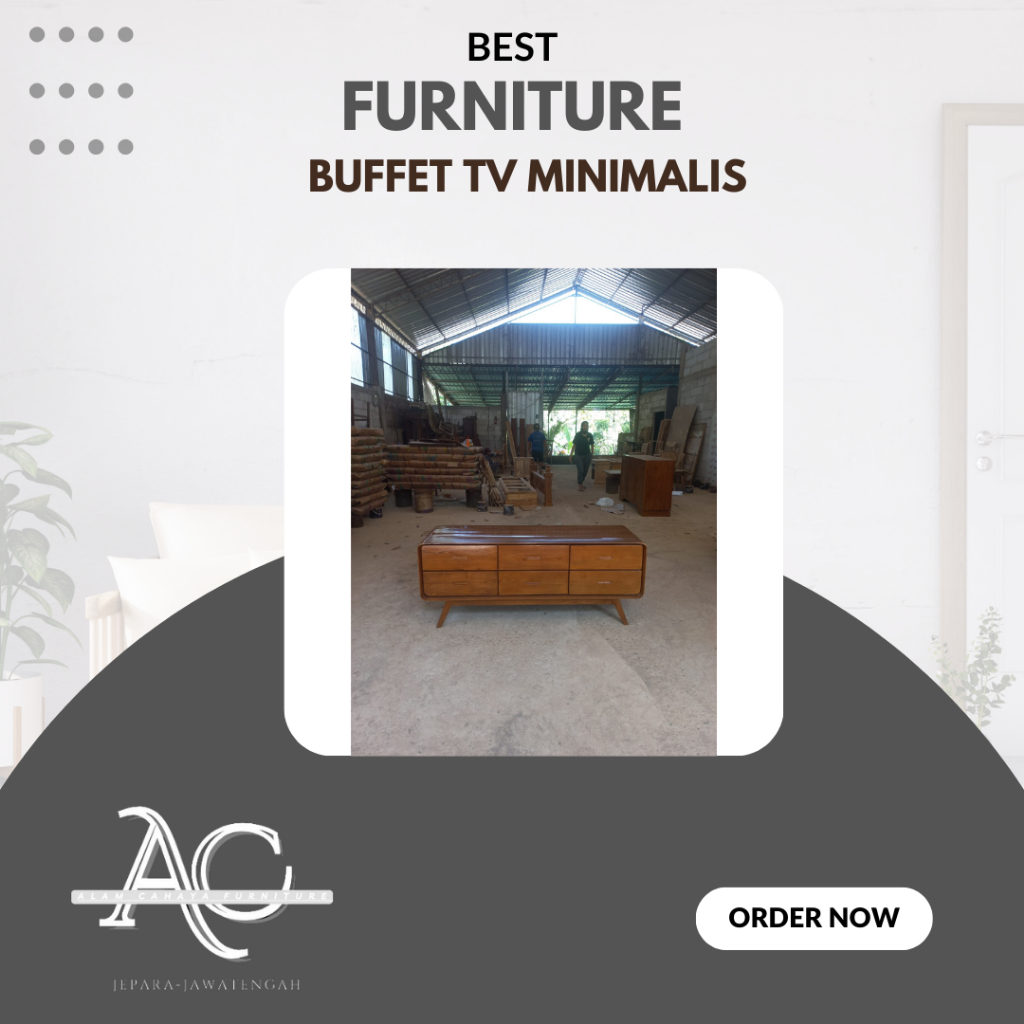 Buffet Laci 6 Buffet Minimalis Buffet Klasik Retro Bahan Kayu Jati Asli Berkualitas