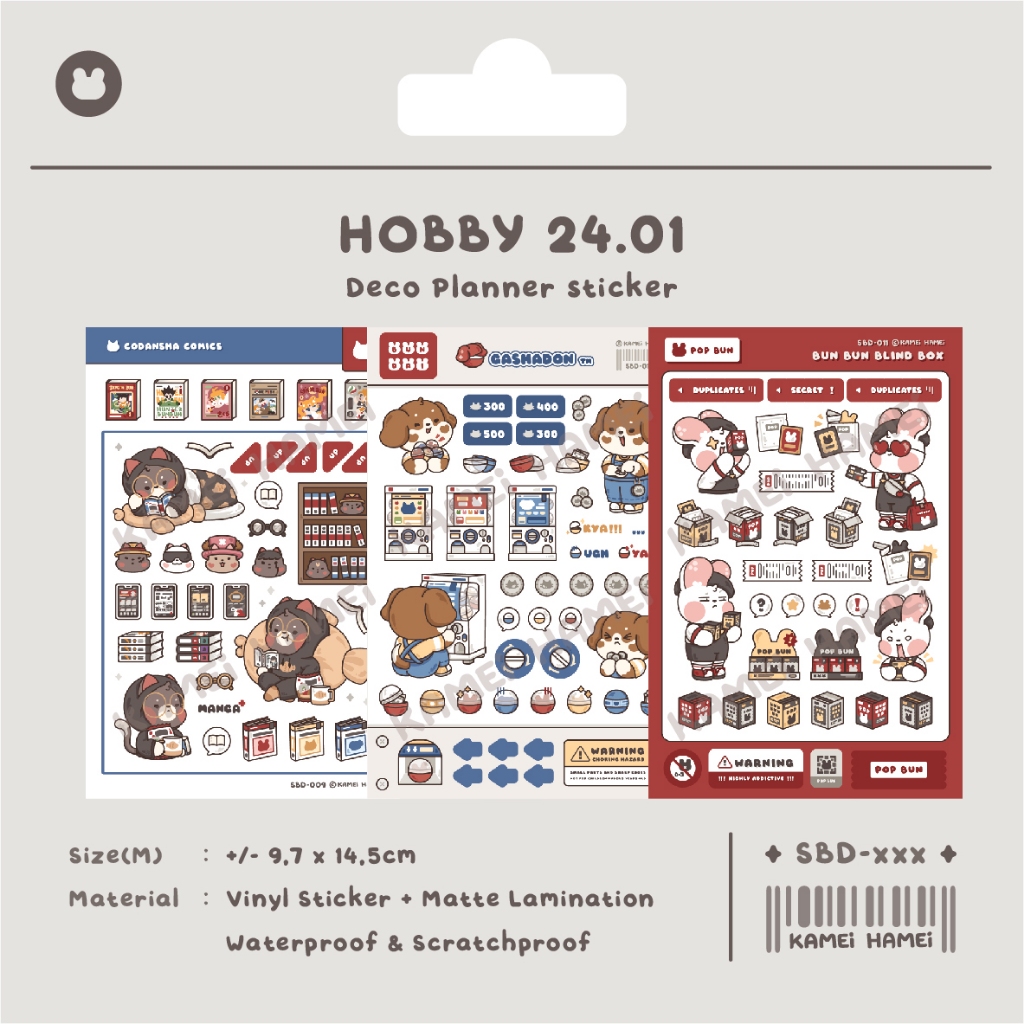 

Hobby 24.01 | Kamei Hamei Deco Planner Sticker
