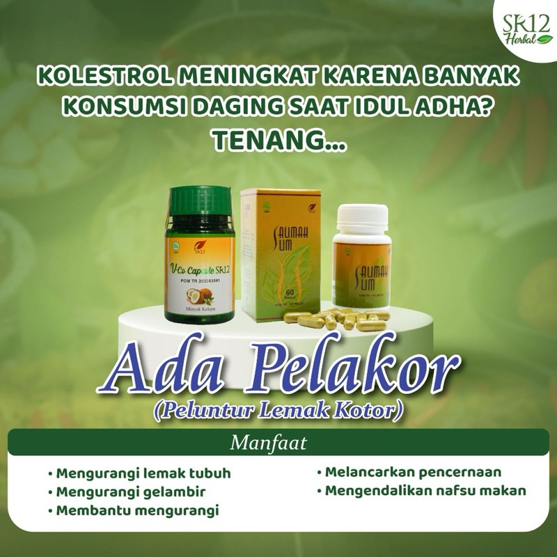 Salimah Slim Diet Pelangsing Alami Herbal SR12 Pelakor langsing VCO SR12 Halal BPOM