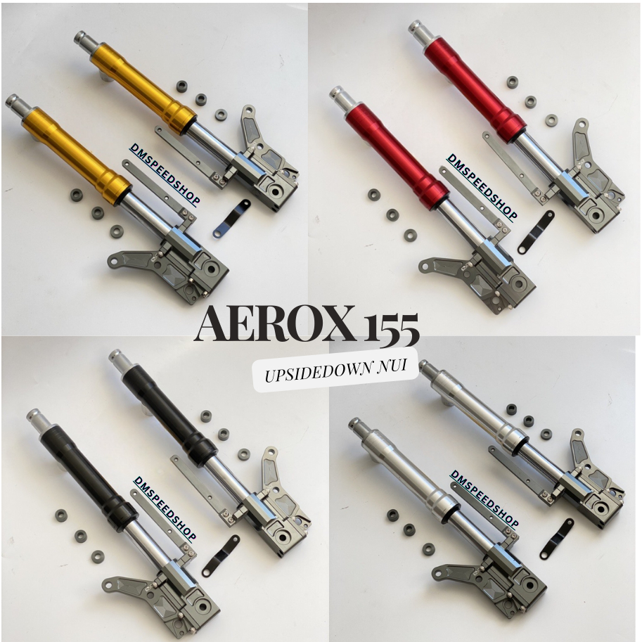 UPSIDEDOWN USD AEROX NUI RACING THAILAND DOUBLE CAKRAM - shock depan aerox155 nvx