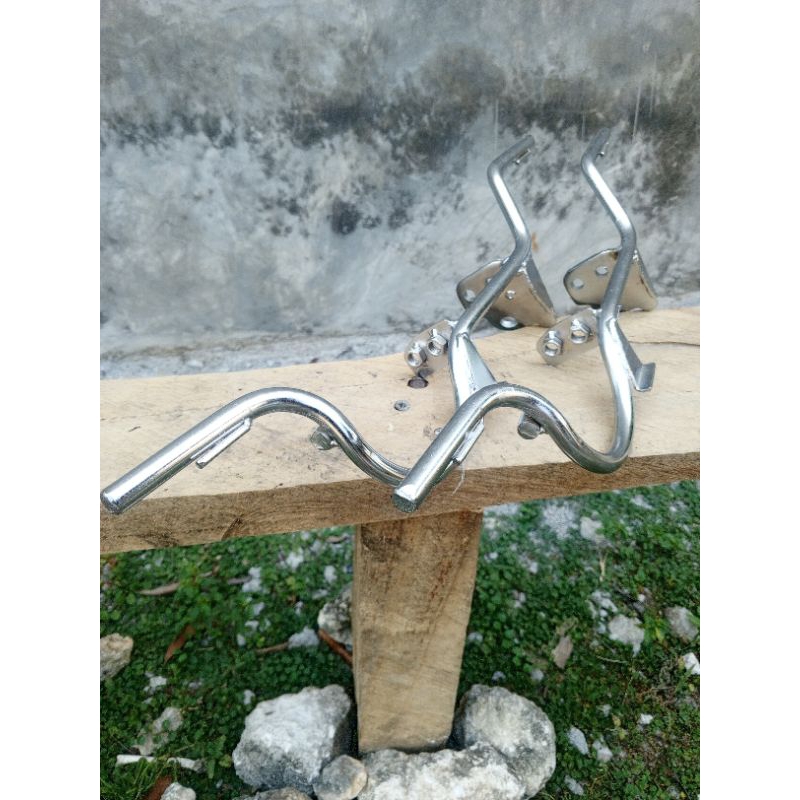 (COD) BESI BARSTEP RX KING 07/08 NEW PEREDAM BARSTEP DEPAN  RX KING NEW 08 BAHAN CROOM