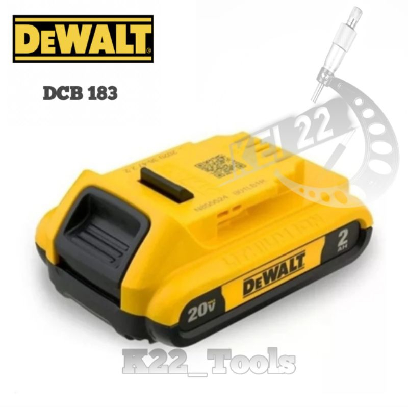 DEWALT DCB 183 BATERAI 20V 2.0AH / LI-ION BATTERY 20V 2.0AH DEWALT DCB 183