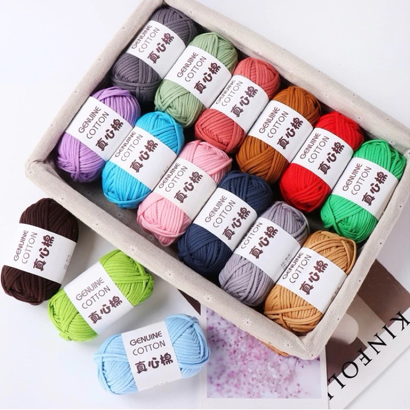 BENANG RAJUT T-SHIRT YARN GENUINE COTTON YARN BENANG KAOS