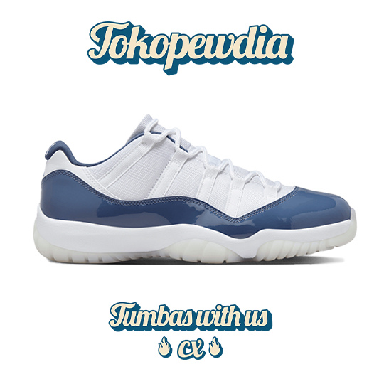 Nike Air Jordan 11 Retro Low White Midnight Navy Diffused Blue (FV5104-104)