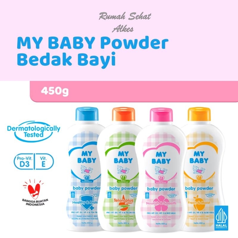 BEDAK BAYI MY BABY POWDER 450gr