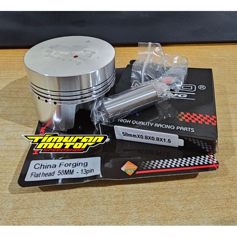 PISTON MOTO 1 58 MM PEN 13 FORGED