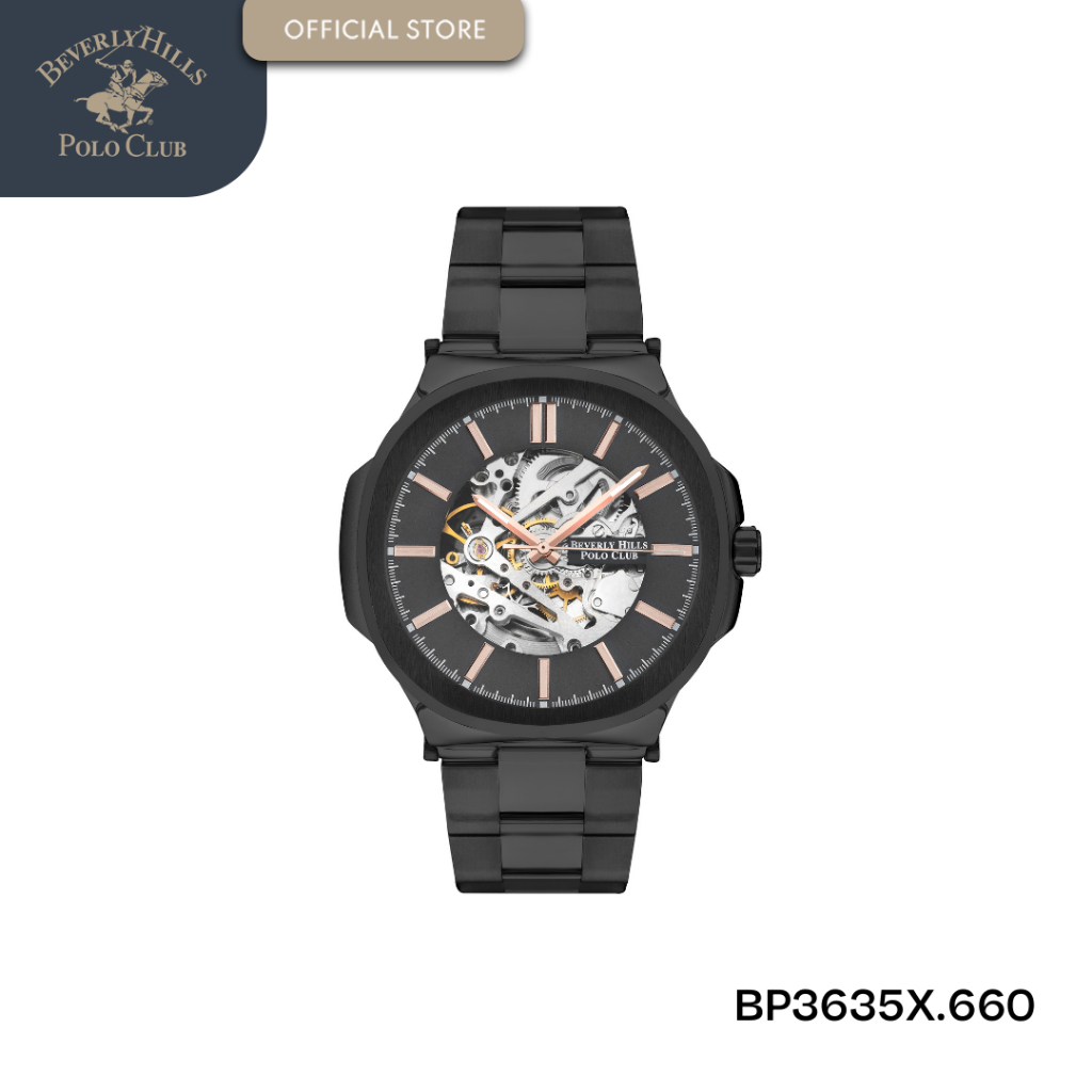 Beverly Hills Polo Club Jam Tangan Pria BP3635X.660 Black