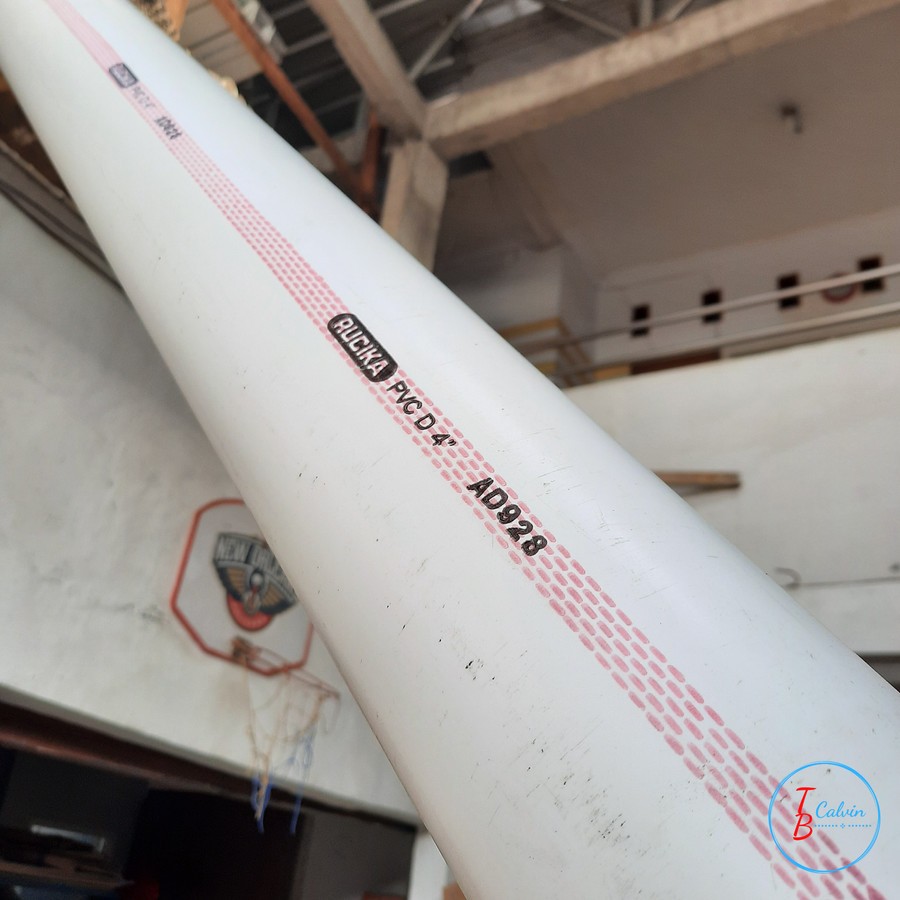 Pipa PVC RUCIKA 4" Inch D per 1 Meter Pipa Paralon murah