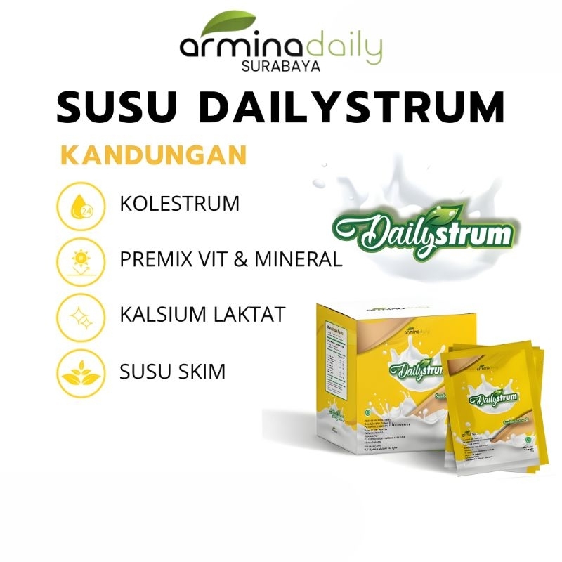 

Susu DailyStrum Susu Kolostrum Armina Daily 1 Box Isi 10 sachet