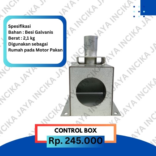 Control box hooper / part hopper / wadah otomatis pakan nampan ayam dan bebek / hooper line feeding 