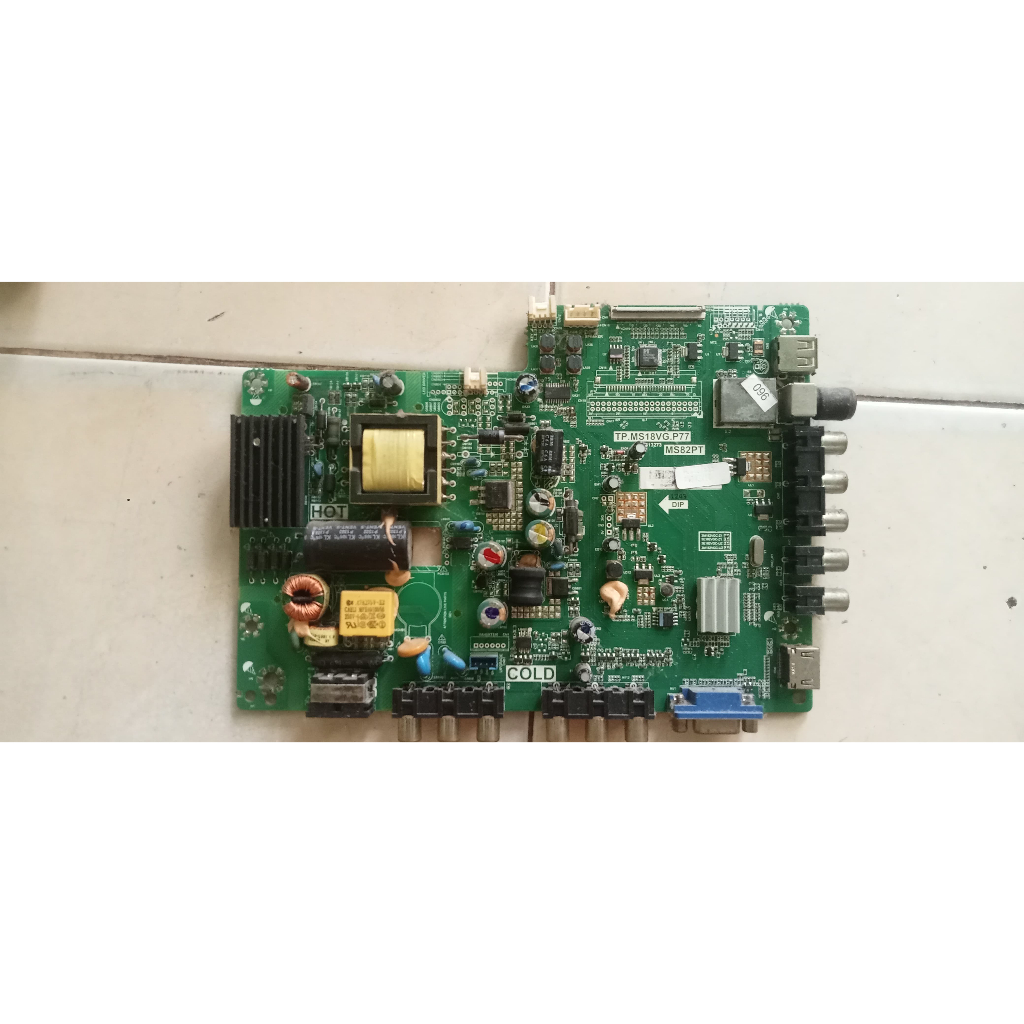 mainboard led TV polytron PLD 28655 original cabutan