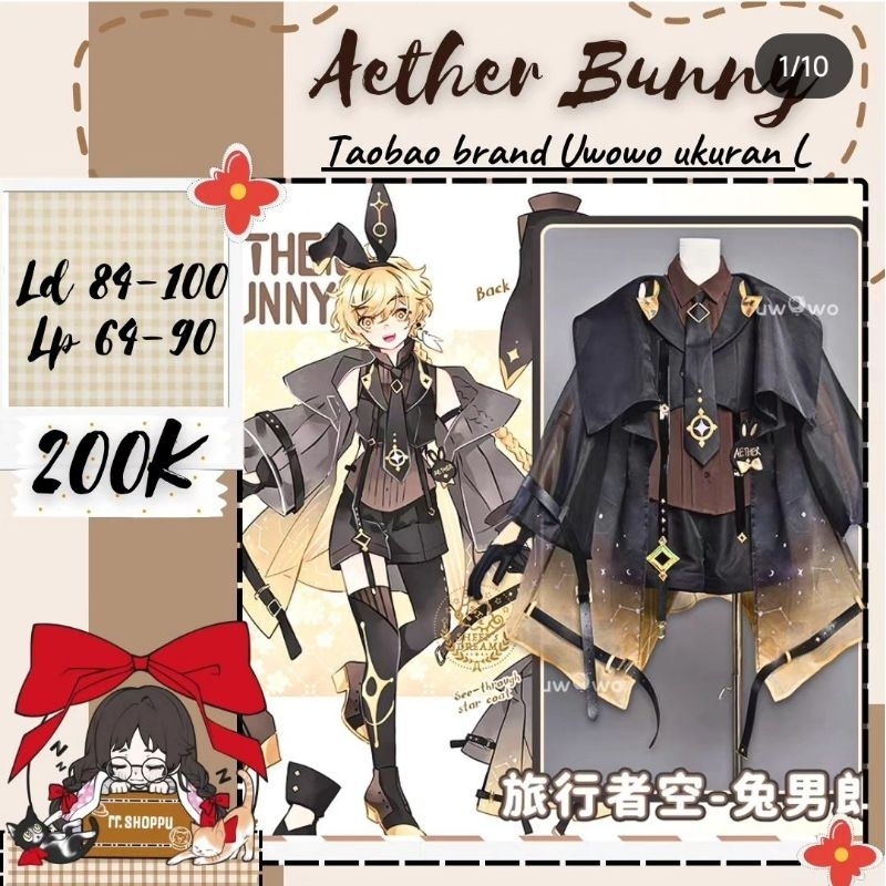 Rental kostum cosplay Aether Bunny black